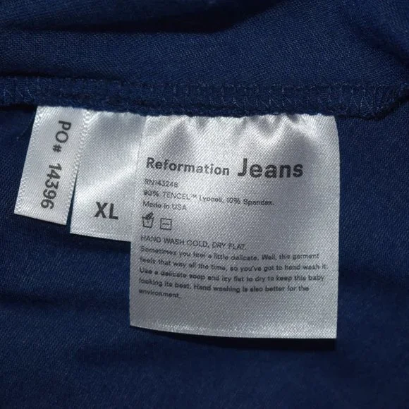 Reformation Fit & Flare Tie Front Jersey Midi Dres - Picture 8 of 10